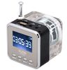 Nizhi TT028 Mini tragbarer LCD-Kristall-Loundspeaker Subwoofer-Lautsprecher Micro-SD-Karte FM-Radio MP3-Player Musiklautsprecher1496151