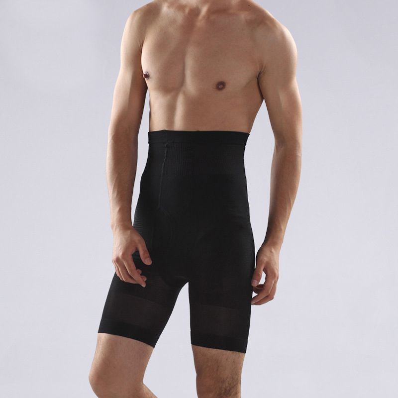 Abdominal Curl Tight Boxers Shorts ! Men's Skinny Sheath Long Pants