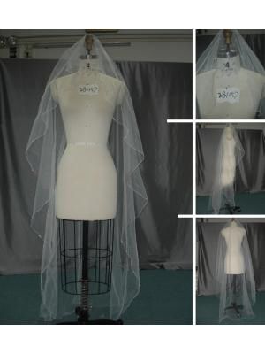 2019 Hot Sale Fashion 1 Layer Long Bridal Veils White Ivory Tulle Waltz Length Wedding Veils Bridal Accessories