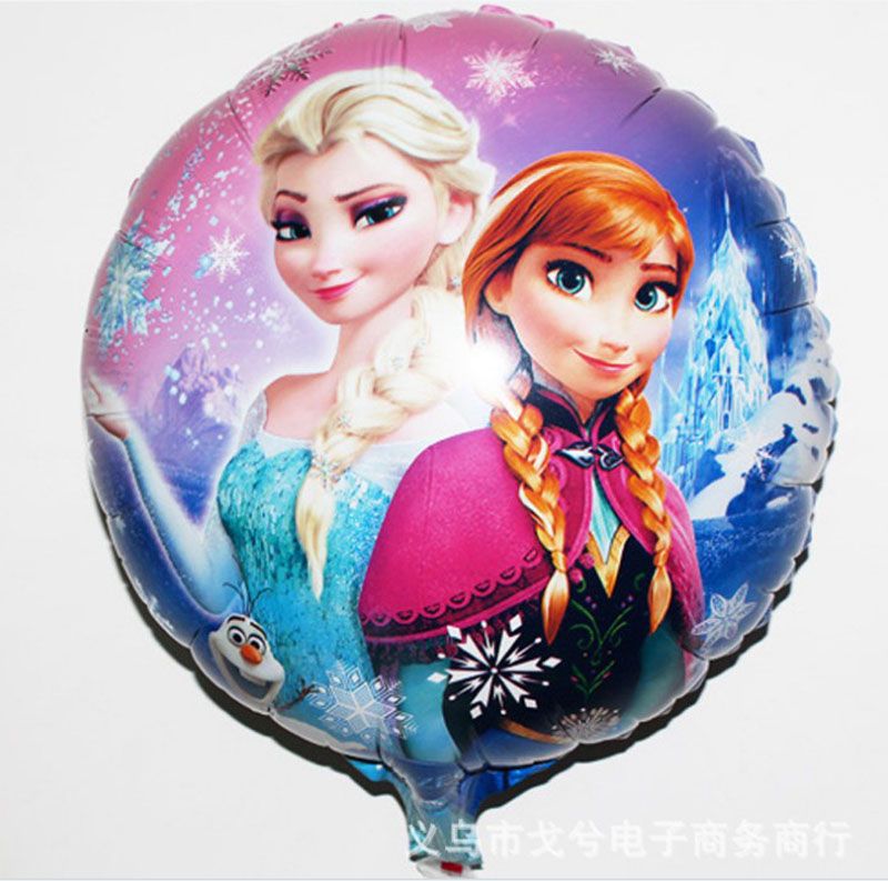 Frozen 45x45cm Balloon For Birthday Party Princess Anna Elsa 18