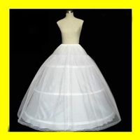 Nupcial De Noiva Frete Grátis Venda Quente Branco Três Aro de Alta Qualidade Em Estoque vestido de Baile Moda Osso Nova Chegada