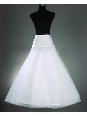 Freies Verschiffen-heißer Verkauf preiswertestes A-Line weiße Hochzeits-Petticoat-freie Größen-Brautunterseite Unterrock-Krinoline-Weiß für Hochzeits-Kleider