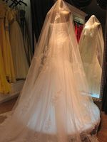 Wholesale Layer Long Appliques Edge Ivory White Bridal Lace Veils Wedding Accessories New Arrival Popular Cheap