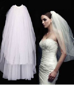 Wholesale bridal veil weddings for sale - Group buy Wedding Accessories New Design Short Two Layer Bridal Veils Comb Wedding Party Fashion Gowns Top Selling Modern