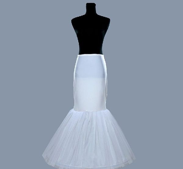 

2019 дешевый русалка юбка / слип 1 обруч эластичный свадебное платье кринолин труба бесплатная доставка высокое качество, White