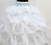 New s 4 Hoops Bridal Petticoats For Ball Gown Wedding Dress Cascading Ruffles Fabric Underskirt White Wedding Accessories 2796944