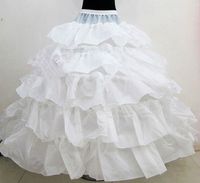 Wholesale New In Stock Four Hoop Flounced Bridal Accessories Petticoats Slip Bridal Crinoline For Ball Gowns Quinceanera Wedding
