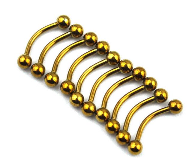 Peace Sign 14K Gold Labret Lip Tragus Earring 5//16