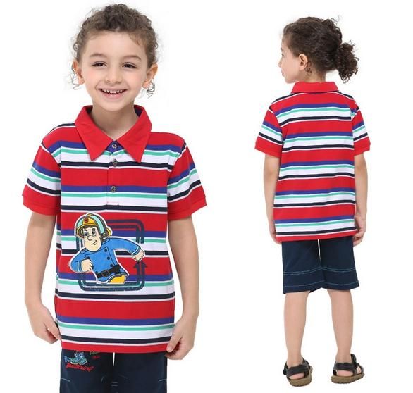 2021 Nova Clothing Brand New Boys Polo Shirts Fireman Sam
