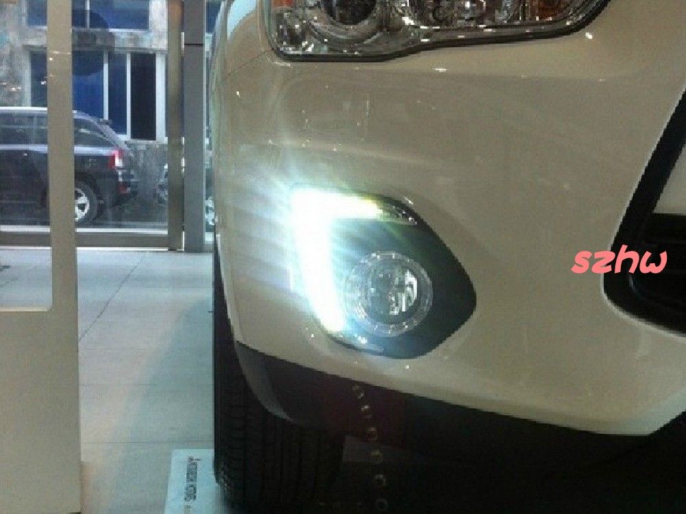 

Super Bright LED DRL daytime running lights, LED fog lamp for Mitsubishi Outlander Sport ASX 2013~ON 1pair/lot, White