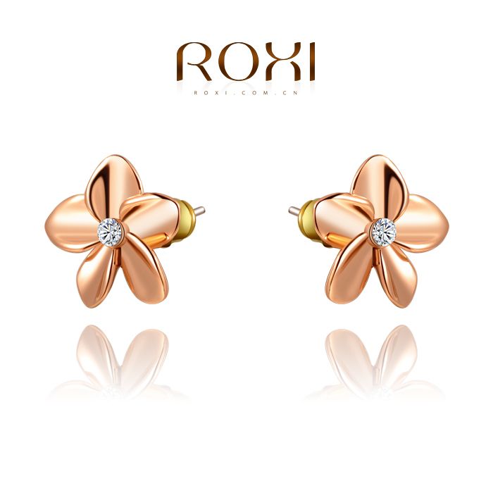 

ROXI Free Shipping Star Stud Earrings Best Gift For Girlfriend Pure Handmade Fashion Elegance For Women Party Wedding 2020280150