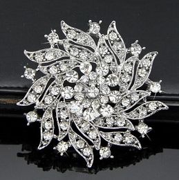 2.2 Inch Pretty Rhinestone Crystal Diamante Party Wedding Bouquet Brooches