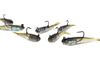 Hela 10pcslot 70mm 6G split svans fiske mjuka betar fiske locka bly jig huvud fisk lockar tackla skarp hook42341932278982