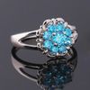 Neue mode Topaz zirkonia diamant ring sterling silber schmuck hochzeit 925 silber Ringe für frauen BT0033