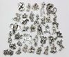 140pcs Antique Silver Alloy Animals Charm Pendant For Jewelry Making Bracelet Necklace DIY Accessories