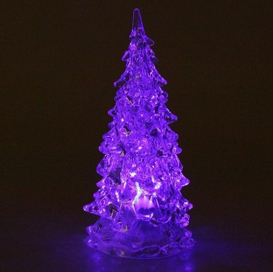 Mini árbol de Navidad luz de noche led lámpara de Navidad intermitente RGB cambiante colorido led lámpara de Navidad regalo de decoración para niños