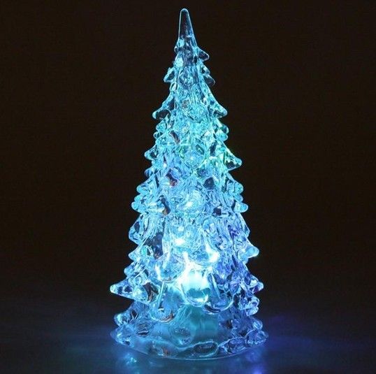 Mini árbol de Navidad luz de noche led lámpara de Navidad intermitente RGB cambiante colorido led lámpara de Navidad regalo de decoración para niños