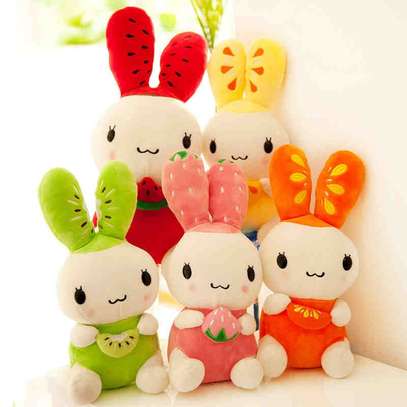 Watermelon Fruits Lop Rabbit Doll Creative Plush Toy Bunny Doll Children Plush Toys