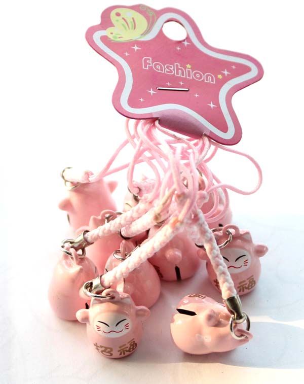 pink lucky cat