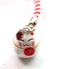 Nieuwe 100 stks Leuke Witte GELUK Maneki Neko Lucky Cat Fan Bell Mobiele Telefoon Charme Band Gift6156166