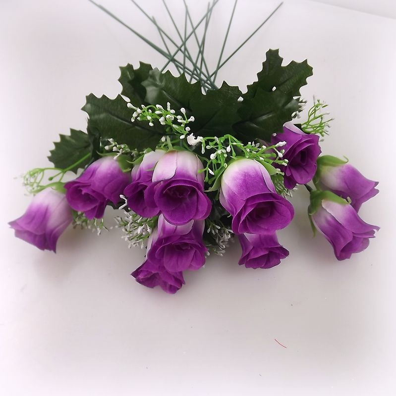 Simulation of high-grade silk flower single branch of roses roses roses wedding supplies