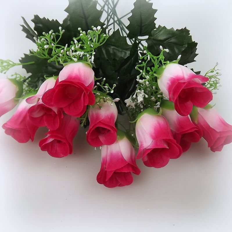 Simulation of high-grade silk flower single branch of roses roses roses wedding supplies