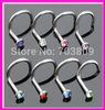 Wholesale-OP-Free Shipping N15 Nickel-free stainless steel mix 10 colors body jewelry piercing screw nose piercing nose stud