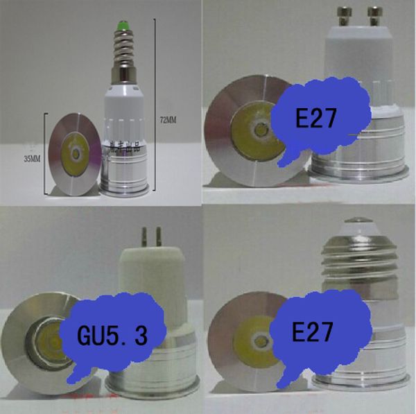 

E27 мини светодиодные лампы светодиодные прожектор 1 Вт 3 Вт 35 мм Диаметр GU10 GU5.3 E14 до