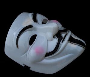 Explosion Models V voor Vendetta Anonieme film Guy Fawkes Vendetta Masker Halloween (volwassen grootte)