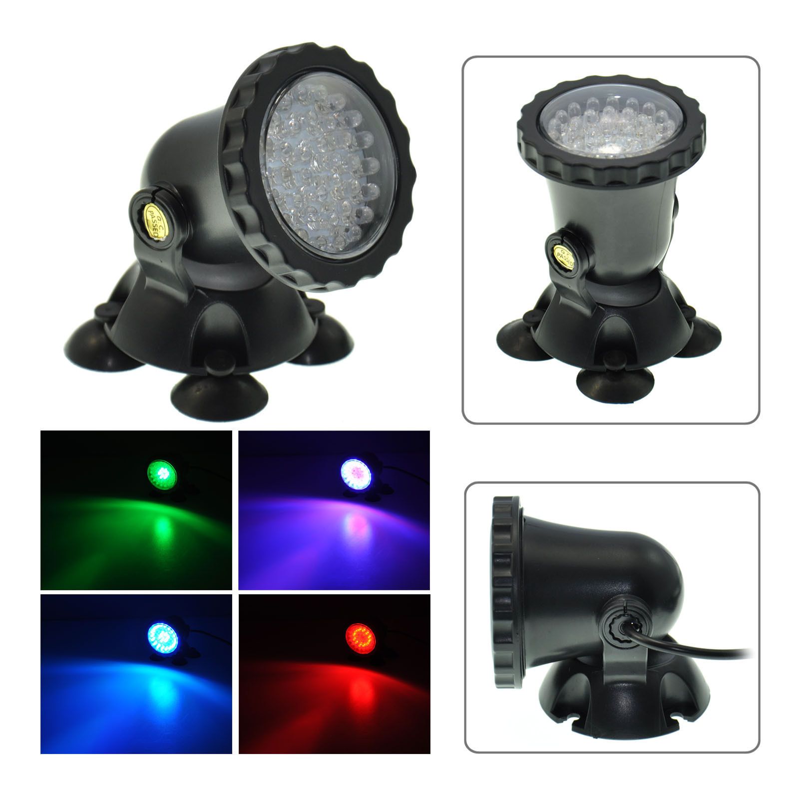 2019 36 LED Submersible Underwater Light Aquarium Led