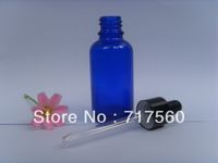 10 stks 1OZ -30ml Cobalt Blue Glass Dropper Flessen Lege nieuwe injectieflacons voor essentiële olieverpakking, bemonstering, opslagcontainers