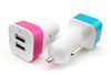 Micro Auto Universal Dual USB Car Charger 5 V 2.1A Mini adapter z zabezpieczeniem z krótkim obwodem do telefonu komórkowego i tabeli PC