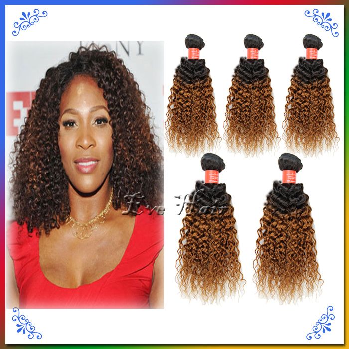 Wholesale Mocha Brazilian Hair Ombre Curly Wave Hair Bundles