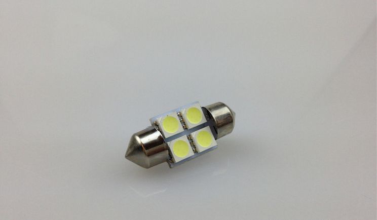 

2pcs led light festoon C5W 31MM 36MM 39MM 42MM 4SMD 4 leds smd 5050 reading light bulbs lamp FREE SHIPPING