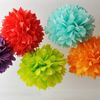 Colorful Paper Poms 26 Colors 418 inch Tissue Paper Pom Blooming Flower Balls Wedding Party Baptism Decoration Xmas Home Deco Dec3451938