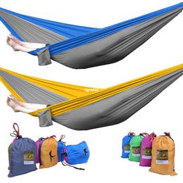 Wholesale -Strong Ground Cloth Parachute Hammock Nylon Fabric Camping Travel Outdoor Rest#G703