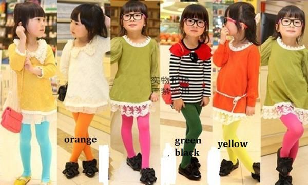 Lowest stock Here 2016 New Girls Candy Color Velet Baby Tights for girl children pantyhose for 312Years avail8747887