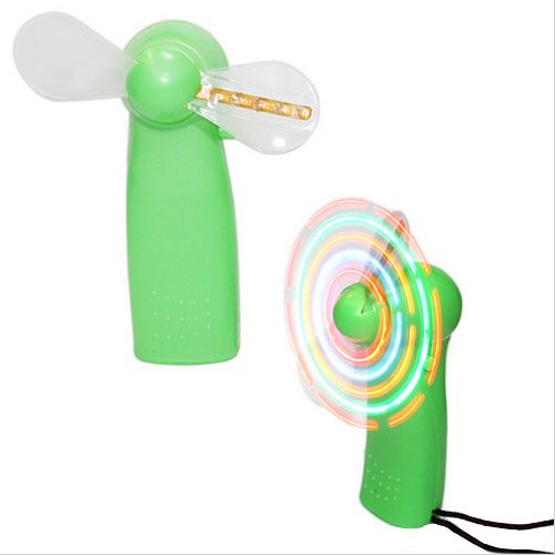 Portable Handheld Fan LED Color Matrix Mini Light Up Fans Hand Held Cooling From Yuobee, 2.00