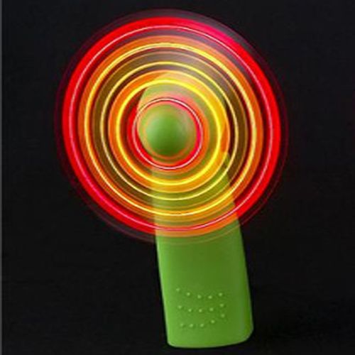 Portable Handheld Fan LED Color Matrix Mini Light Up Fans Hand Held Cooling From Yuobee, 2.00