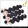 Peruvian Lace Frontal Human Hair Bundles Body Wave Unprocessed Hair 4pcs Lot Natural Color 10-34 Inch