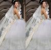 Voile de mariée Long en dentelle de tulle Simple sur mesure, voile de robe de mariée avec peigne 3m AL0134 Bridal Veils2908647