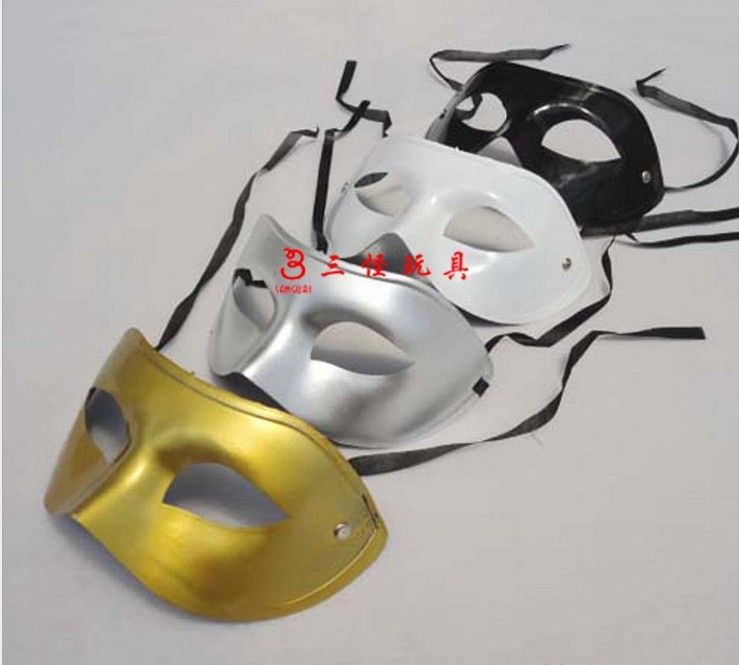 Wholesale - Four colors Man Half Face Archaistic Antique Classic Men Mask Mardi Gras Masquerade Venetian Costume Party Masks