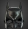 2024 Atacado - Halloween Costume Party Máscara Simulação de desenhos animados adultos masculinos Batman Black Plastic e Half Face Mask 10pcs/lote