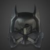 Vente en gros - Halloween costume fête masque dessin animé simulation hommes adultes batman plastique noir et demi masque 10pcs / lot