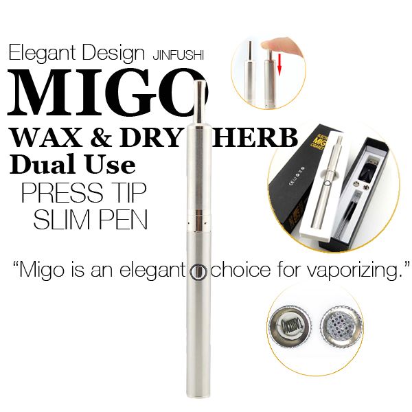 E Cigarette Kit Evod MIGO Dry Herb Wax Vaprozier Pen Electronic