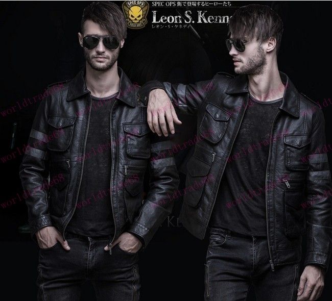 Compra Boutique Hombres Abrigo De La Marca Resident Evil 6 Leon Kennedy  Juego De Cuero De La Pu Chaqueta De Caballero Talla M L XL 2XL 3XL 4XL 5XL  Barato | Entrega