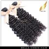 Billiga Malaysain Kinky Curly Hair Weaves 100% Human Hair Extensions Naturfärg Svart 2PC Bellahair i Bulk Partihandel