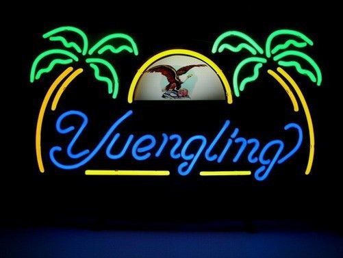 2019 NEW YUENGLING BEER REAL GLASS NEON LIGHT BAR PUB SIGN