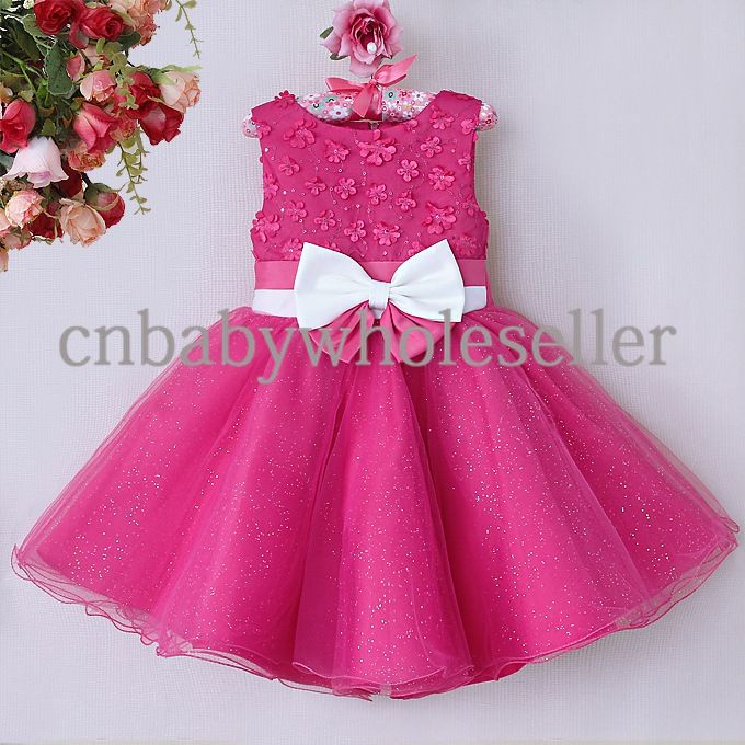baby girl pink party dress