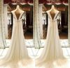 2017 Império Maternidade Vestidos de Casamento Chiffon Frisada Longos Vestidos de Dama de Honra Do Jardim Da Praia A Linha de Convidado Do Casamento Vestidos Com Cristal Sash